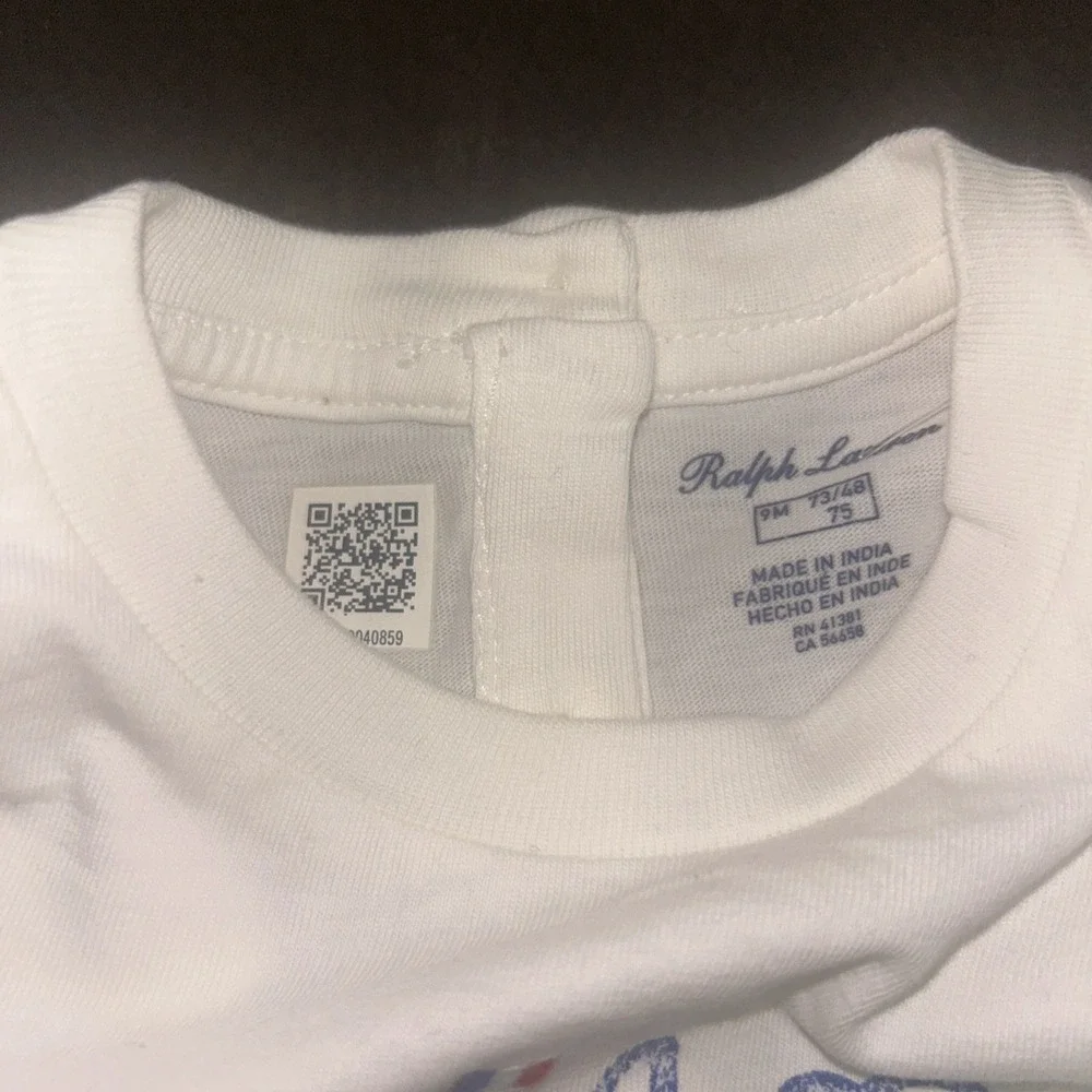 Polo Ralph Lauren Shirt Baby Girls 9M White Polo  Souvenir Paris & Shorts NWOT